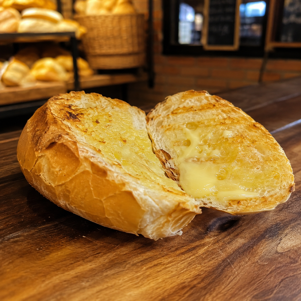 Pão com manteiga