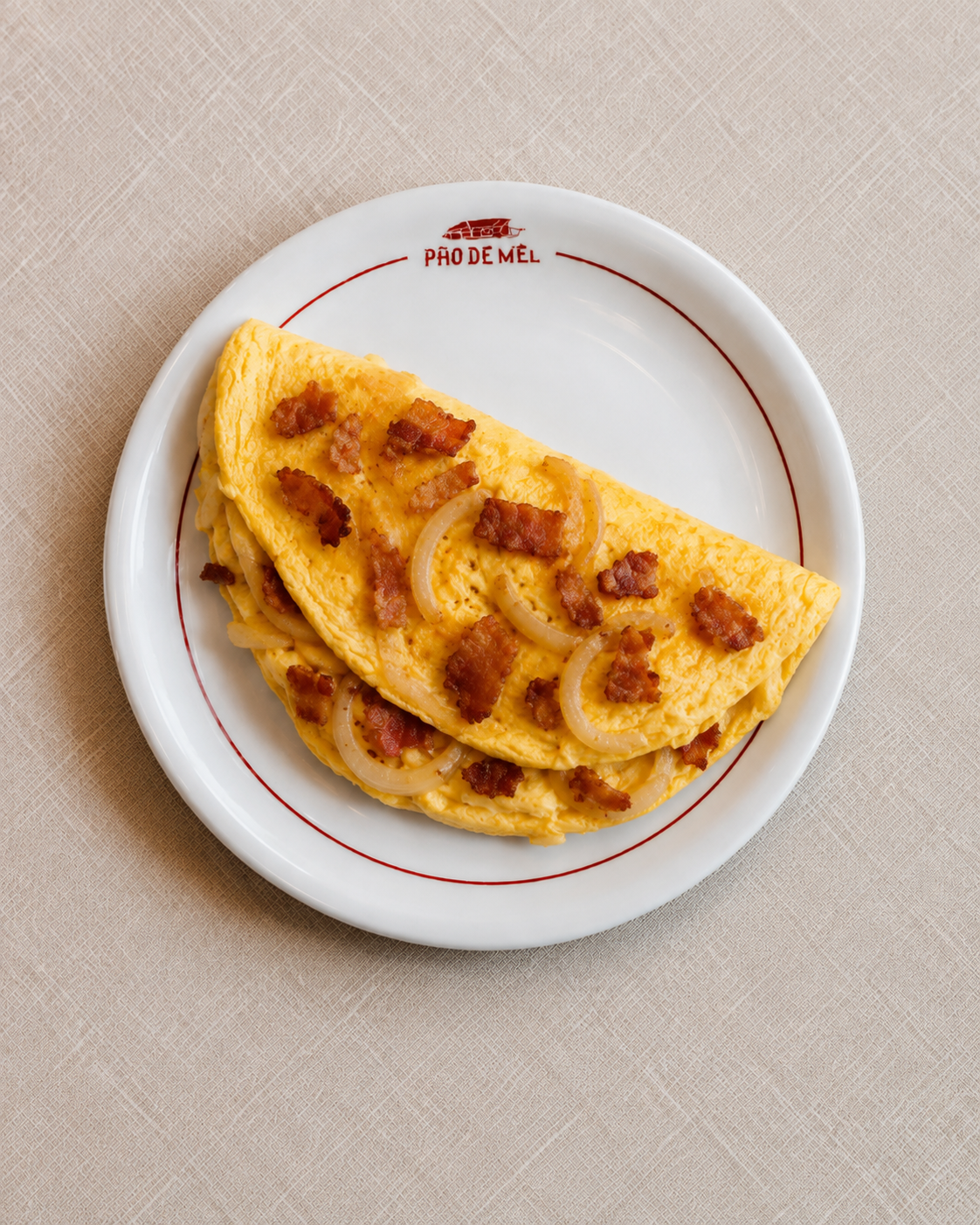 Omelete com bacon